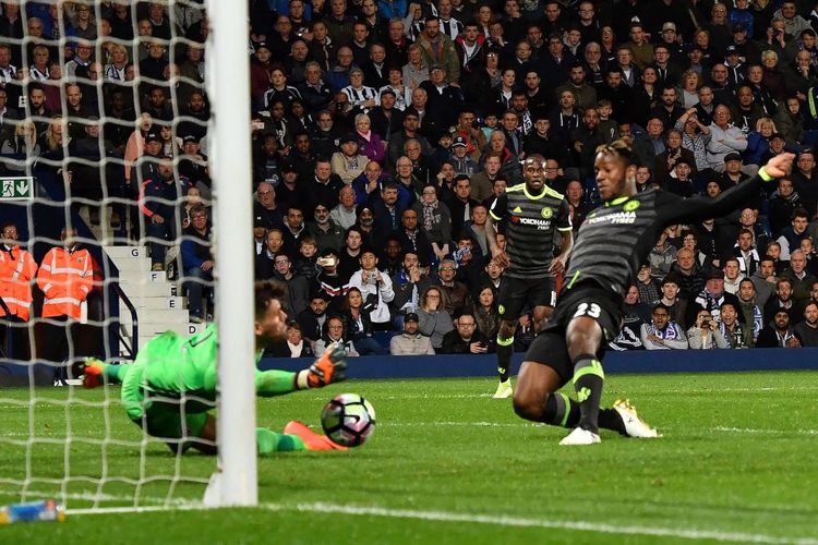 Gol kemenangan pada menit ke 75